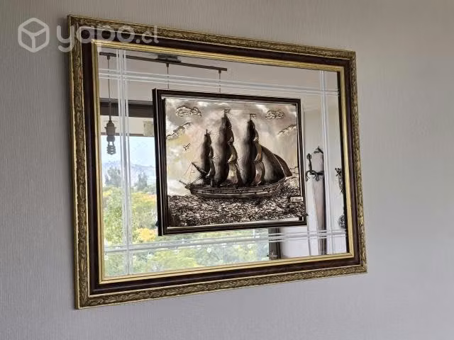 Cuadro Italiano Barco, plata - Imagen 3