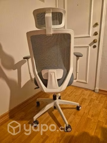Silla Office Focus Gris Claro, con Cabecera Form - Imagen 3