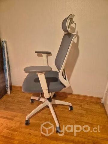 Silla Office Focus Gris Claro, con Cabecera Form