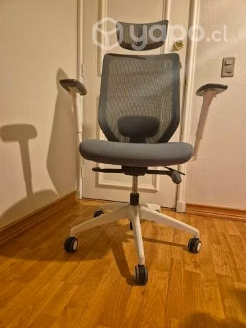 Silla Office Focus Gris Claro, con Cabecera Form - Imagen 2