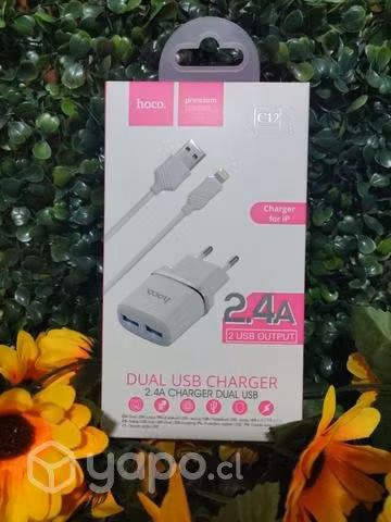 Cargador con cable iPhone Hoco C12