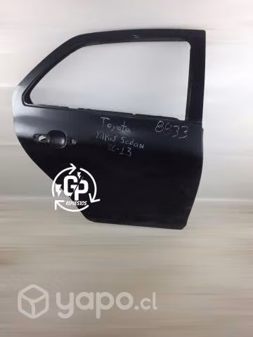 Puerta trasera rh Toyota Yaris sedan 2006 2013