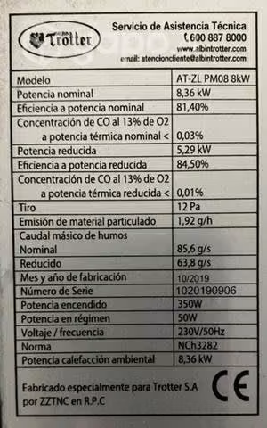 Estufa a Pellet Trotter