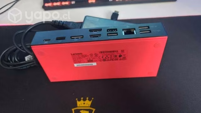 Docking Lenovo con Cargador y Thunderbolt