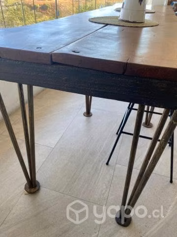 Mesa rustica alta madera nativa