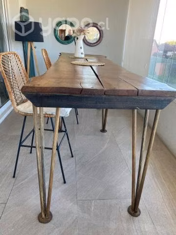 Mesa rustica alta madera nativa