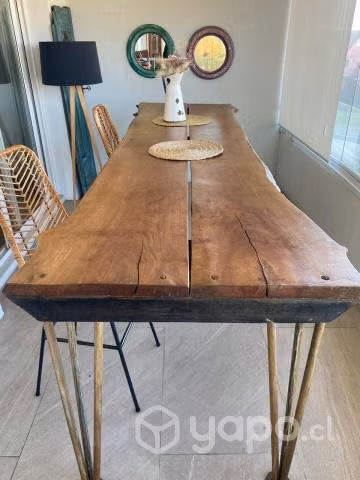 Mesa rustica alta madera nativa