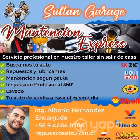 Servicio de Mantenciones a Domicilio o Taller