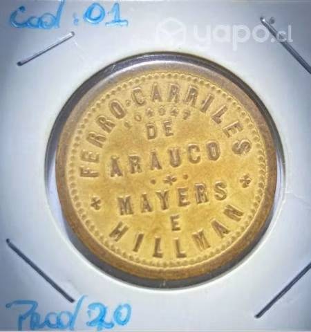 Ficha Ferrocarriles De Arauco. Mayers E Hillman, 1