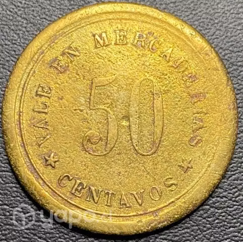 Ficha Minera Labrar Tomás Marambio 50 Cts Bronce