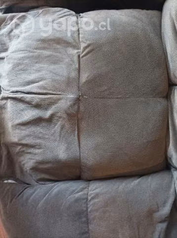 Sofa 2 cuerpos reclinable color cafe