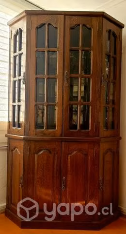 Bar esquinero en madera de encina con gran capacidad - Imagen 2