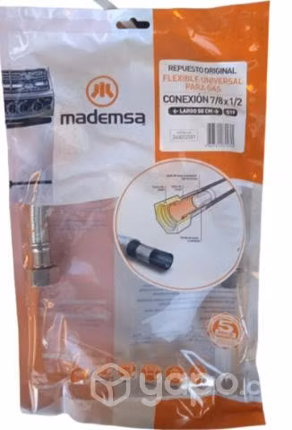 Flexible gas 1/2x7/8 mademsa 50cm cert