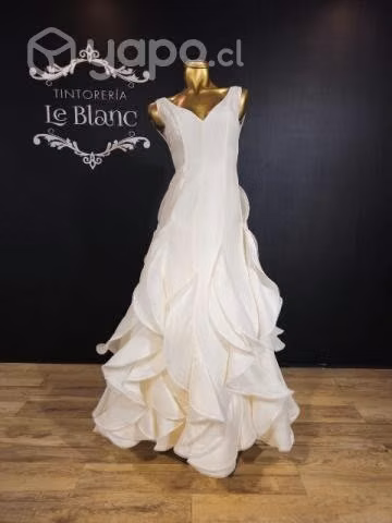 Vestido novia seda italiano