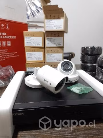 Kit HIKVISION 8 cámaras de seguridad nuevas