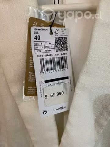 Blazer nuevo marca mango