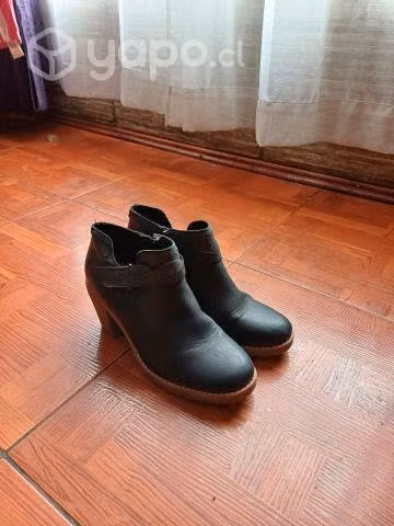 Botín negro cuero - Imagen 2