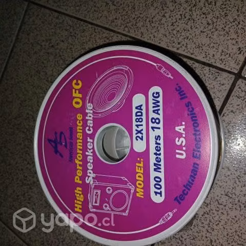 Cable de parlante paralelo speaker 2x18 DA 18 AWG