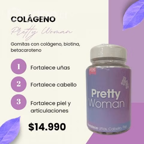 Gomitas de colágeno, biotina y betacaroteno