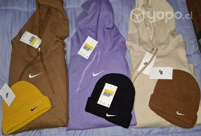 Polerones canguro + gorro de lana