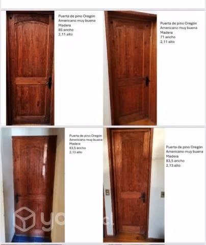 Puertas de madera sólida, pino oregon americano