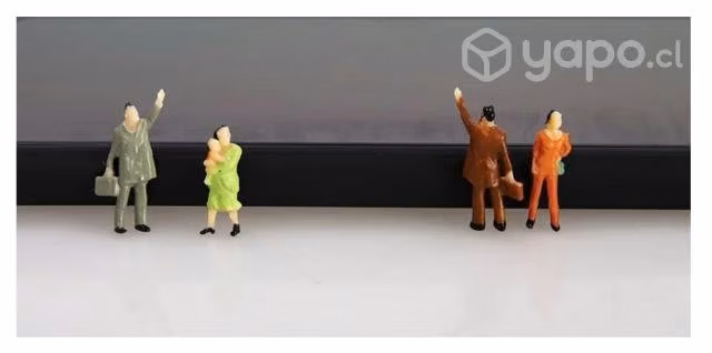 Figuras (50) Maqueta De Tren, Pintadas, 1/87