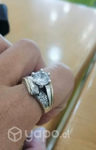Anillo Plata con Oro N°17