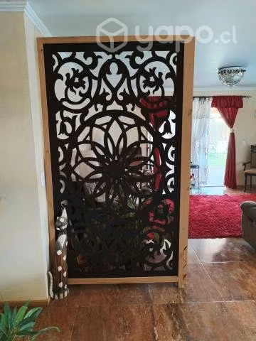 Biombo Separador de ambiente patrón mandala