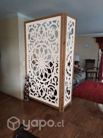 Biombo Separador de ambiente patrón mandala