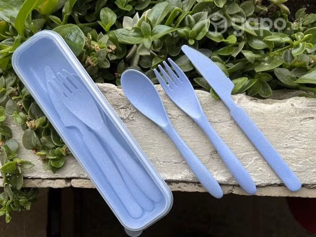 Set de cubiertos veganos portatil