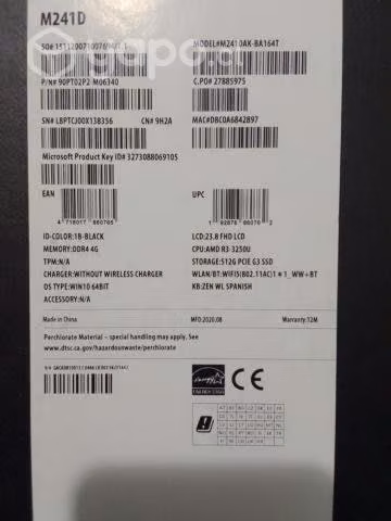 Pc escritorio asus m241d como nuevo