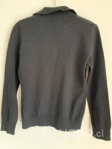 Sweater chomba negra Umbrale talla S-M, metro Toba - Imagen 2