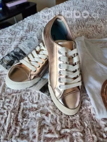 Zapatillas de cuero Golden Rose