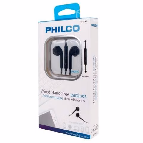 Audifonos Philco con cable y manos libres