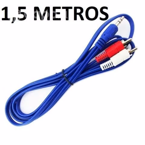 Cable rca a Plug 1.5 Metros - auxiliar punta