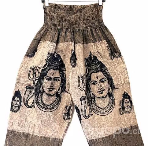 Pantalón Hindú Con Bolsillo L/xl Café Y Otro 1
