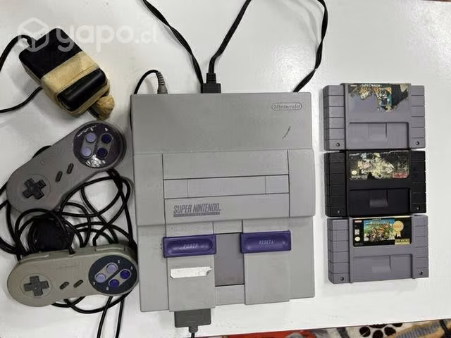 Súper Nintendo + 3 juegos