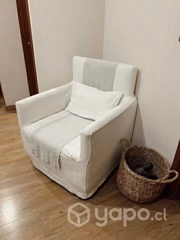 Poltrona Sitial funda de lino - Imagen 2