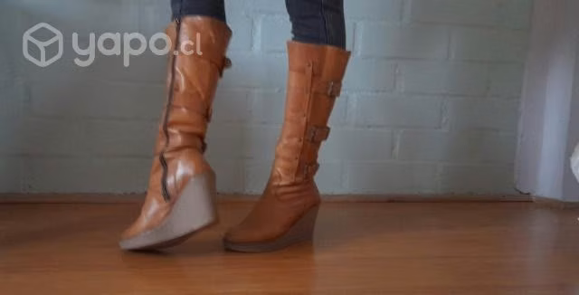 Botas cuero mujer