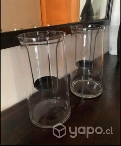 2 Portavelas de vidrio Precio x unidad - Imagen 2