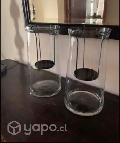2 Portavelas de vidrio Precio x unidad - Imagen 3