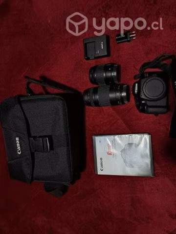 Cámara cannon rosa rebel t6