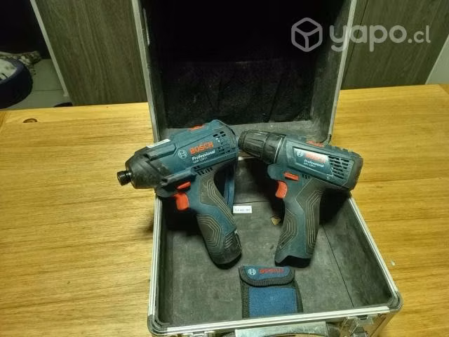 Taladro atornillador y llave de impacto Bosh