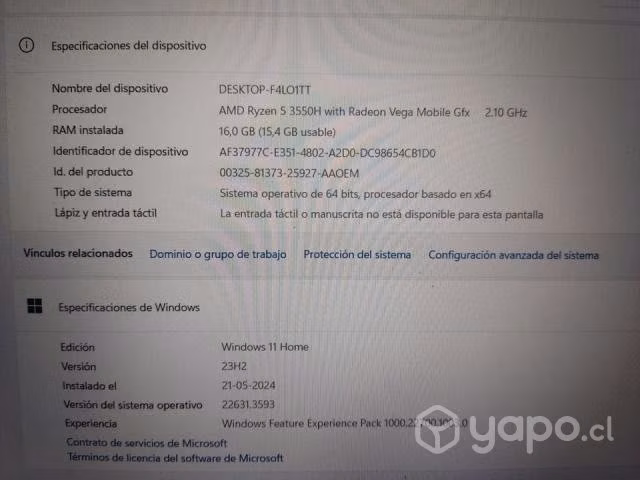 Computador Gamer ASUS TUF GAMING (SOLO VENTA)