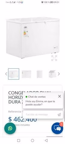 Congeladora como nueva