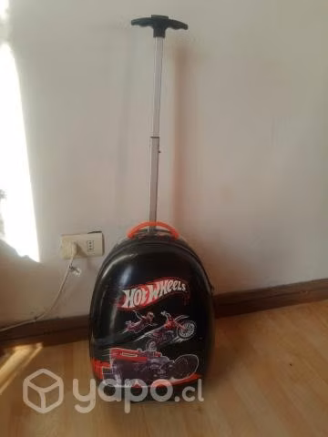Maleta hotwheels con ruedas niño - Imagen 5