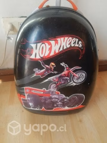 Maleta hotwheels con ruedas niño - Imagen 6
