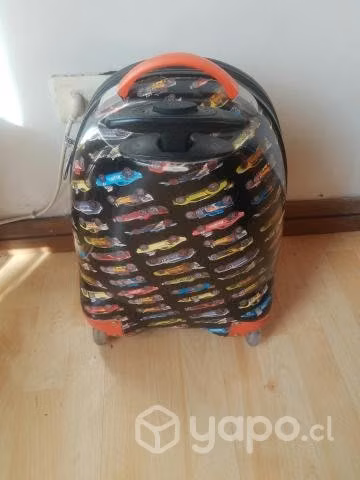 Maleta hotwheels con ruedas niño - Imagen 4