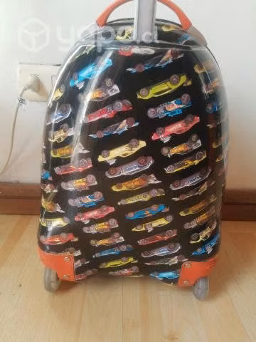 Maleta hotwheels con ruedas niño - Imagen 3
