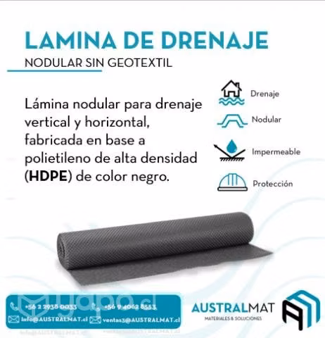Laminas de drenaje oferta x rollo